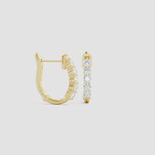 Lab-Grown Classic Diamond Hinged Hoop Earrings