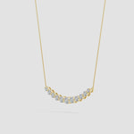 Load and play video in Gallery viewer, Lab-Grown Contemporary Round Diamond Journey Pendant Necklace
