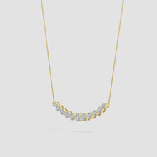 Lab-Grown Contemporary Round Diamond Journey Pendant Necklace