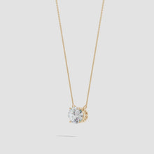 Lab-Grown East-West Oval Diamond Solitaire Pendant