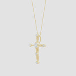 Load and play video in Gallery viewer, Lab-Grown Diamond Braided Cross Pendant
