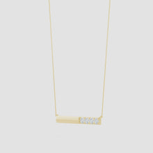 Lab-Grown Prong-Set Round Diamond Bar Necklace