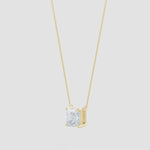 Load and play video in Gallery viewer, Lab-Grown Asscher-Cut Diamond Solitaire Pendant
