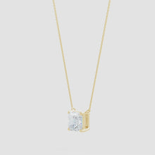 Lab-Grown Asscher-Cut Diamond Solitaire Pendant