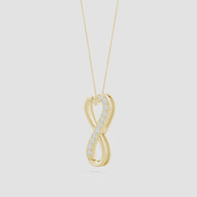 Lab-Grown Pave-Set Diamond Infinity Heart Pendant