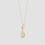 Load and play video in Gallery viewer, Lab-Grown Infinity Twist Diamond Solitaire Pendant
