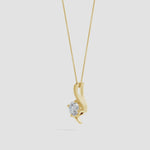 Load and play video in Gallery viewer, Lab-Grown Prong-Set Diamond Solitaire Bypass Pendant
