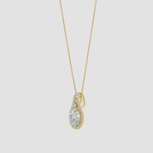 Classic Lab-Grown Diamond Halo Pendant