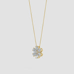 Load and play video in Gallery viewer, Pear Lab-Grown Diamond Flower Cluster Pendant
