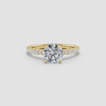 Load and play video in Gallery viewer, Lab-Grown Solitaire Round Diamond Engagement Ring

