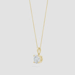 Load and play video in Gallery viewer, Classic Solitaire Prong-Set Round Lab-Grown Diamond Pendant
