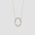 Load and play video in Gallery viewer, Lab-Grown Emerald-Cut and Oval Diamond Circle of Life Pendant
