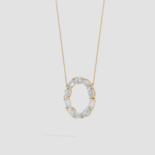 Lab-Grown Emerald-Cut and Oval Diamond Circle of Life Pendant