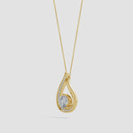 Load and play video in Gallery viewer, Lab-Grown Floating Diamond Tulip Pendant
