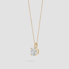 Classic Prong-Set Round Lab-Grown Diamond Solitaire Pendant
