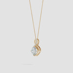 Load and play video in Gallery viewer, Lab-Grown Claw-Set Diamond Infinity Pendant with Lab Diamond Accents
