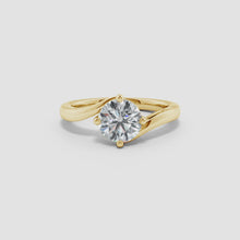 Lab-Grown Classic Round Diamond Solitaire Bypass Ring