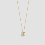 Load and play video in Gallery viewer, Lab-Grown Bezel-Set Cushion Diamond Solitaire Pendant
