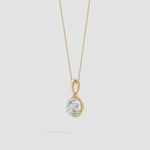 Load and play video in Gallery viewer, Lab-Grown Rope-Framed Claw-Set Diamond Solitaire Pendant
