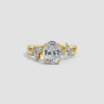 Load and play video in Gallery viewer, Lab-Grown Oval Diamond Butterfly Engagement Ring
