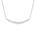 Load image into Gallery viewer, Lab-Grown Contemporary Round Diamond Journey Pendant Necklace
