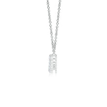 Lab-Grown Contemporary Round Diamond Journey Pendant Necklace
