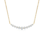 Load image into Gallery viewer, Lab-Grown Contemporary Round Diamond Journey Pendant Necklace
