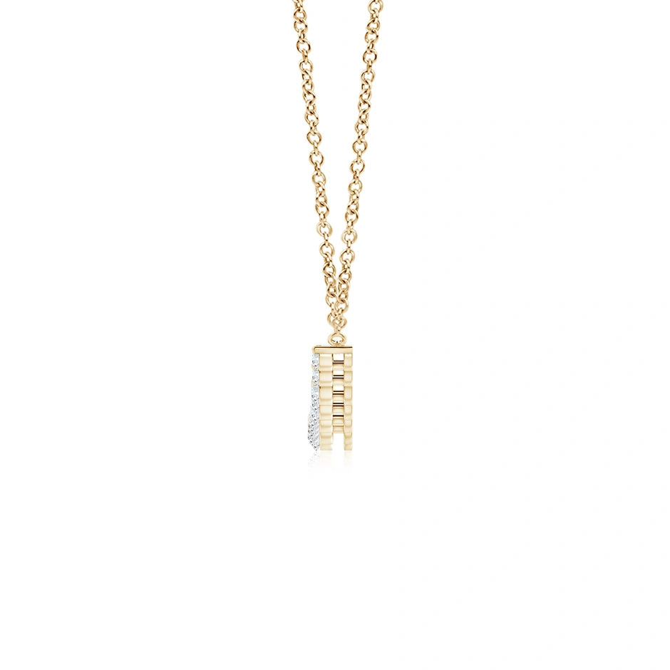 Lab-Grown Contemporary Round Diamond Journey Pendant Necklace