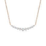 Load image into Gallery viewer, Lab-Grown Contemporary Round Diamond Journey Pendant Necklace
