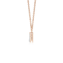 Lab-Grown Contemporary Round Diamond Journey Pendant Necklace