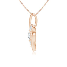 Lab-Grown Diamond Three Stone Pendant with Twisted Bale