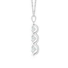 Three Stone Round Lab-Grown Diamond Journey Pendant